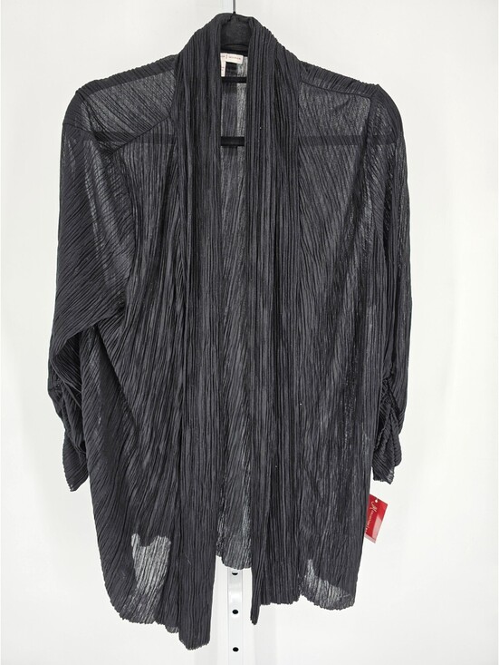 JM Collection Sweaters - JM Collection Womens Sz 2X Lightweight Cardigan Sweater Ebony Black NEW